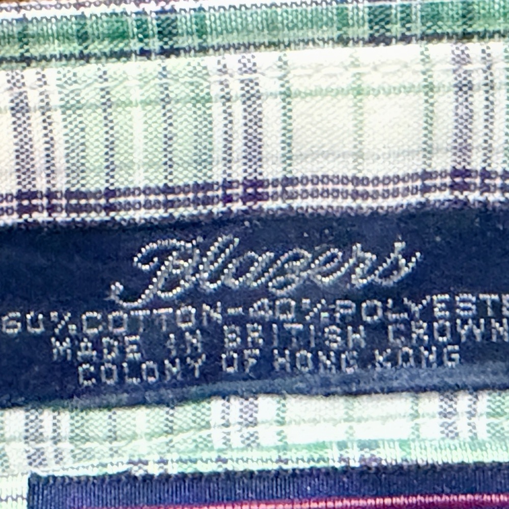 GANT Teal Plaid Blazers Oxford Button Down Shirt Size 16/33 NWT Vintage - Picture 4 of 7